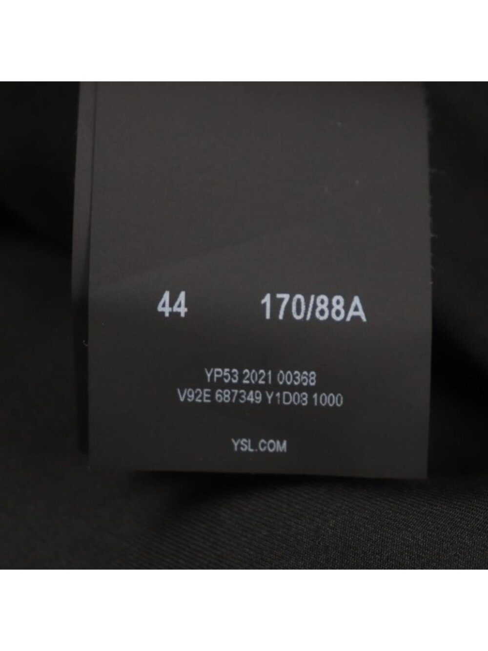 Saint Laurent Paris 2021 100% Silk Lining Single Jacket Tailored - Picture 9 of 11